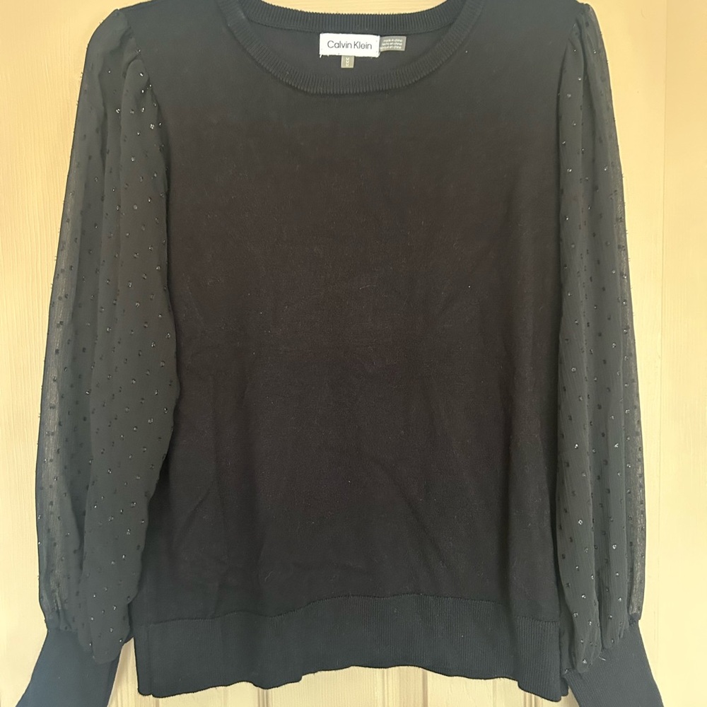 Calvin Klein Black Knit Top